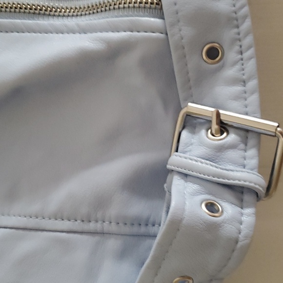 Forever 21 Baby Blue Crop Jacket size M - Picture 4 of 15